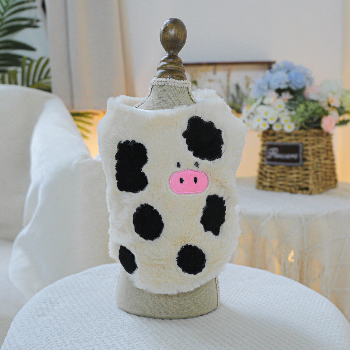 Spot cross-border hot-selling pet puppy and cat clothes source factory autumn and winter new lambskin fragrance vest