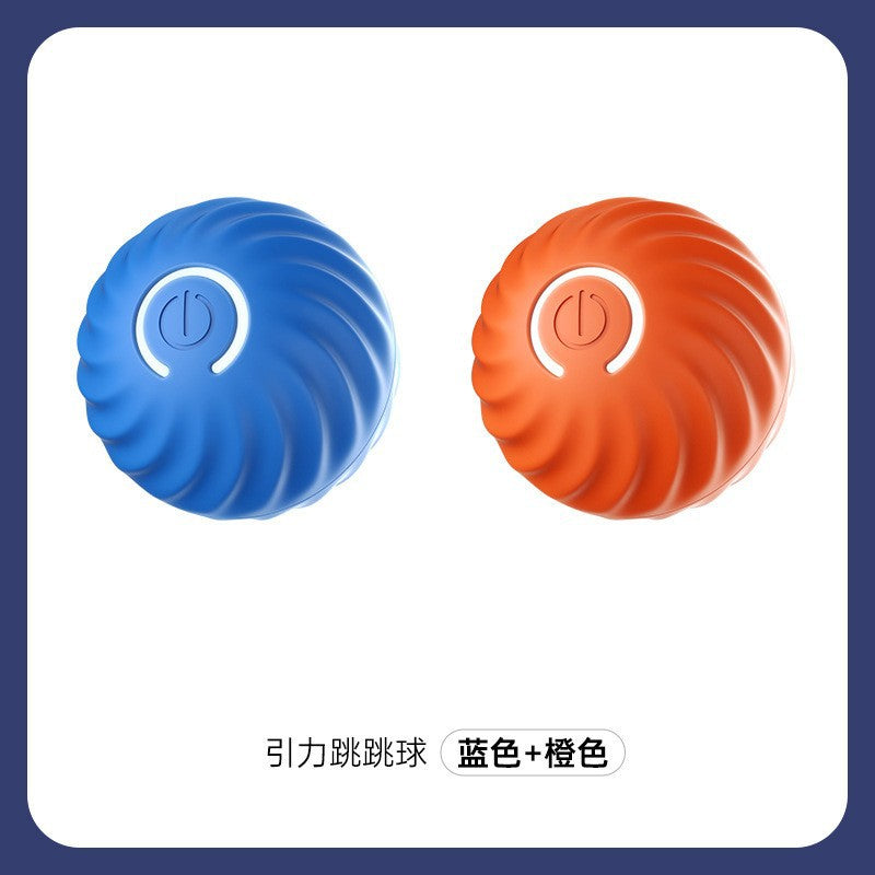 Gravitational jumping ball dog toy bite-resistant ball automatic dog amusement artifact self-entertainment pet electric cat toy