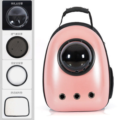 New style cat walking pet bag breathable portable backpack cat dog schoolbag large capacity lightweight space cat bag
