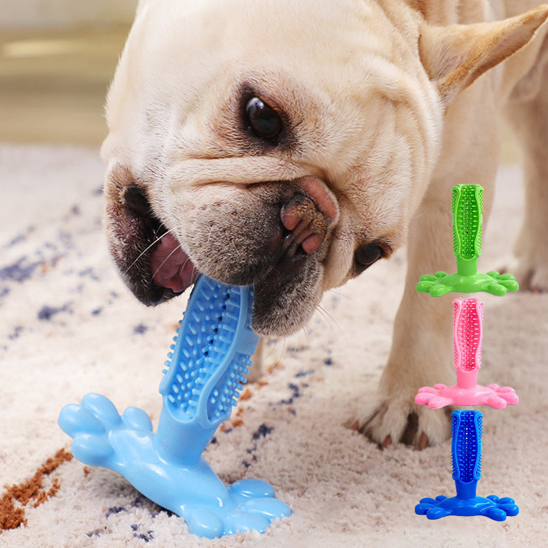 Amazon Dog Toothbrush Dog Toothbrush Dog Teeth Stick Pet TPR Teeth Cleaning Toy Manufacturer Wholesale