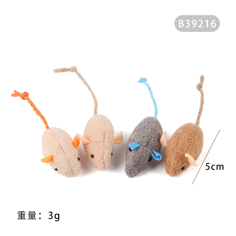 Summary of cat toy combination accessories Plastic bell ball flower drum rainbow ball feather mouse pet cat toy