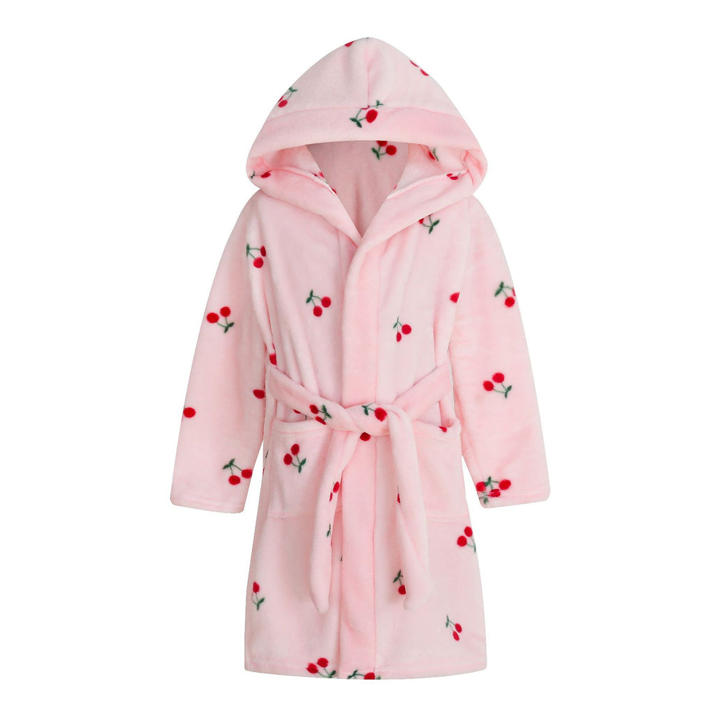 Cross-border children's bathrobe flannel home clothes baby autumn and winter coral fleece nightgown parent-child children's boy's clothing A