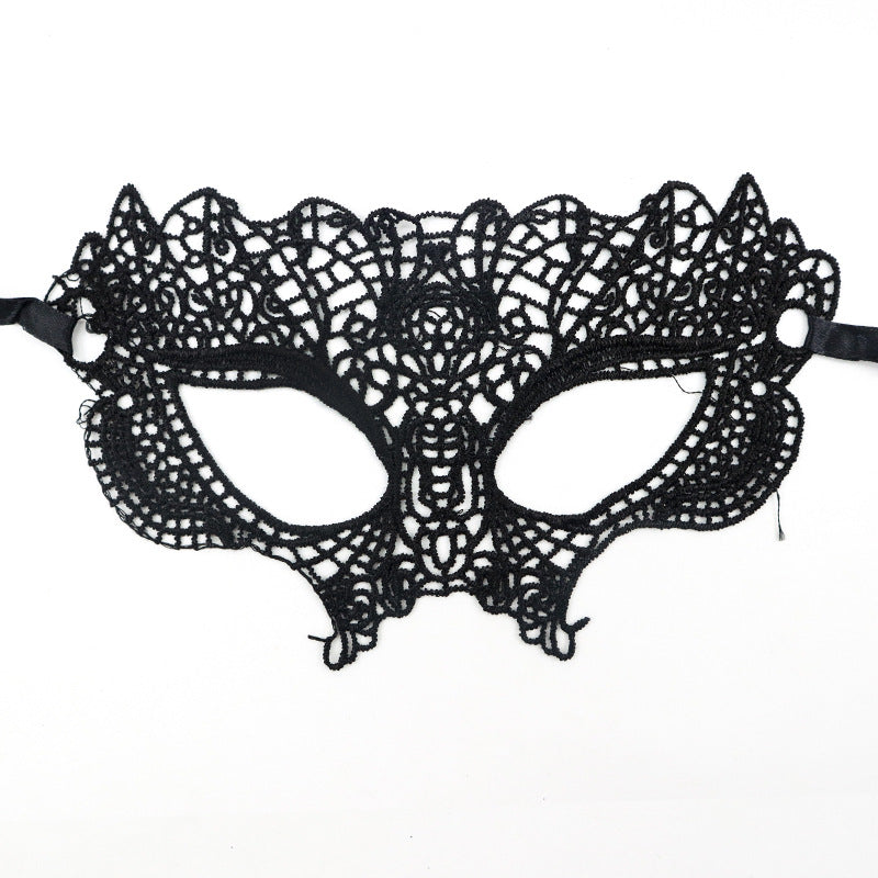 Cross-border exclusive masquerade party lace mask Christmas Halloween fun unshaped eye mask supplies
