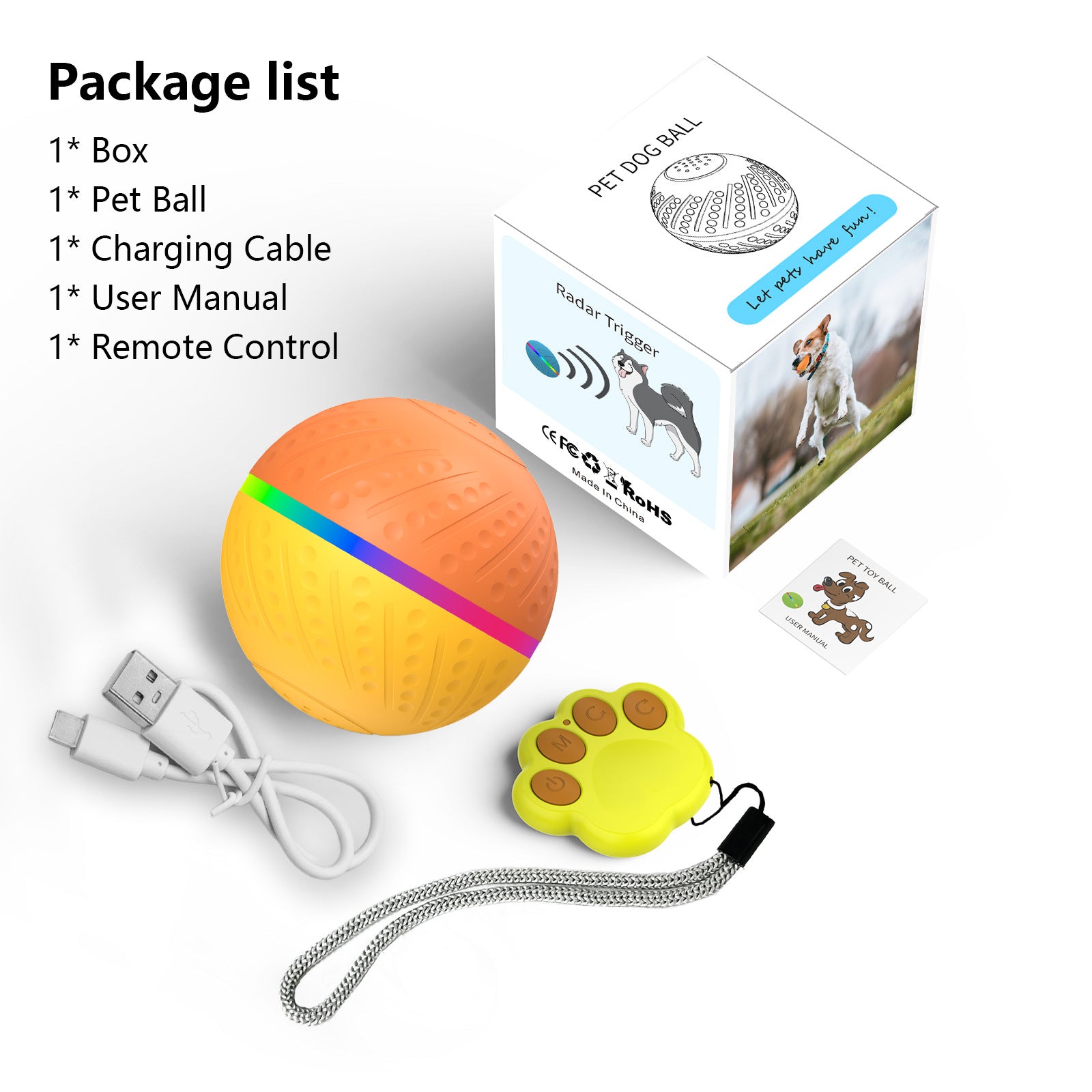 TEMU popular Amazon interactive pet automatic dog toy ball electric smart ball wicked ball O3