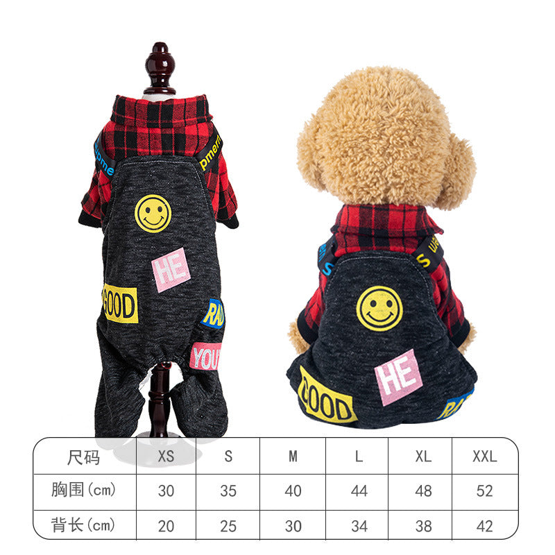 Pet Dog Clothes Autumn and Winter Warm Transformation Clothes Teddy French Doll Corgi Cat Puppy Dinosaur Funny Clothes Wholesale