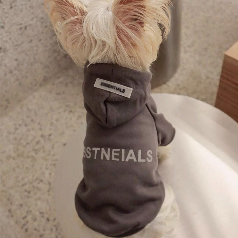 Dog clothes spring and autumn sweatshirt plus velvet warm Teddy Yorkshire schnauzer small dog pet autumn and winter clothes