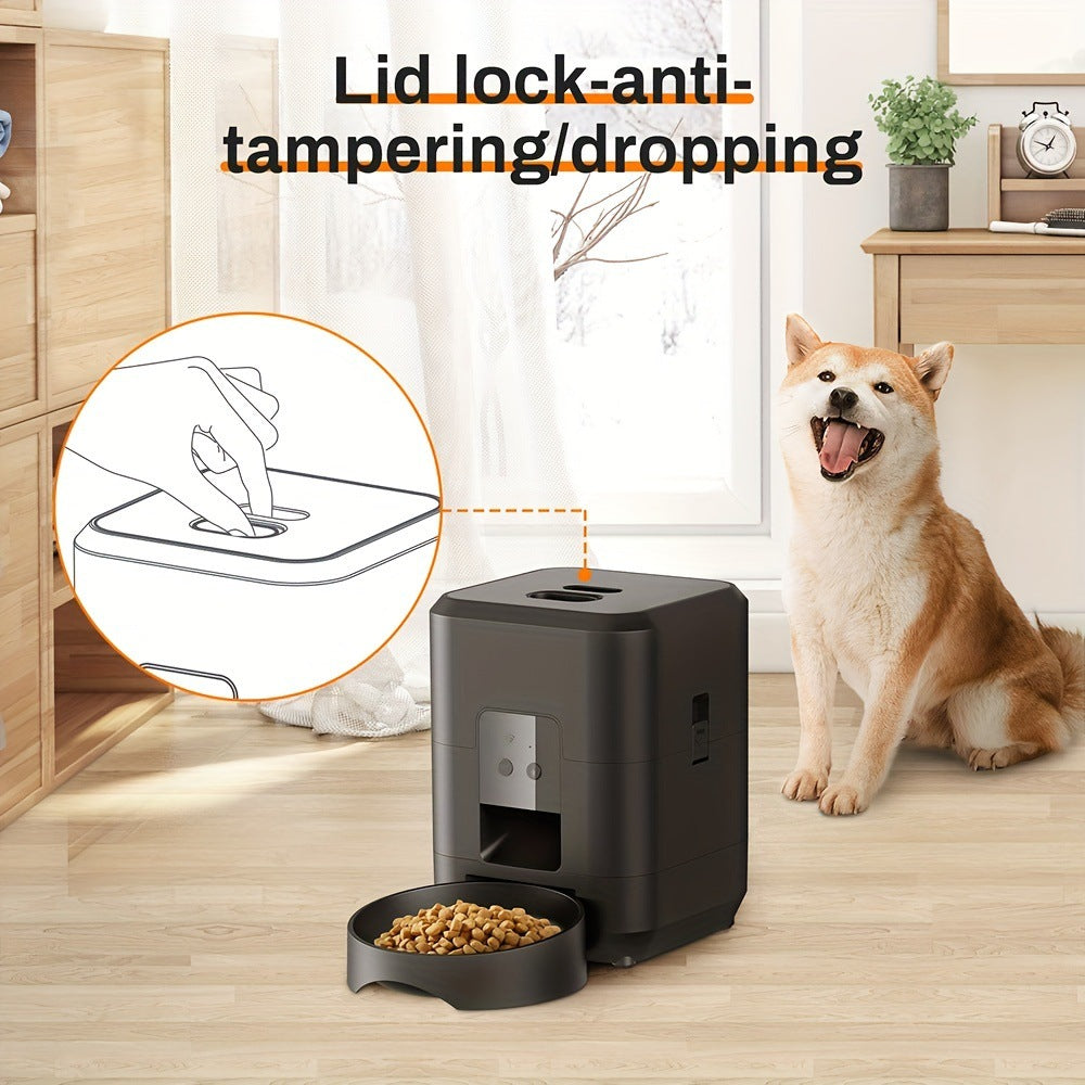 Amazon's hot-selling pet smart feeder for dogs and cats, automatic feeding bowl, timed quantitative Wif remote feeding