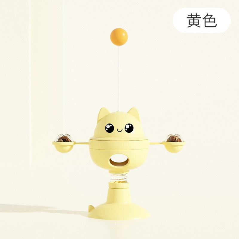 Cross-border new pet toys cat educational leaking toys to relieve boredom suction cup spring cat amusement tool cat amusement toy