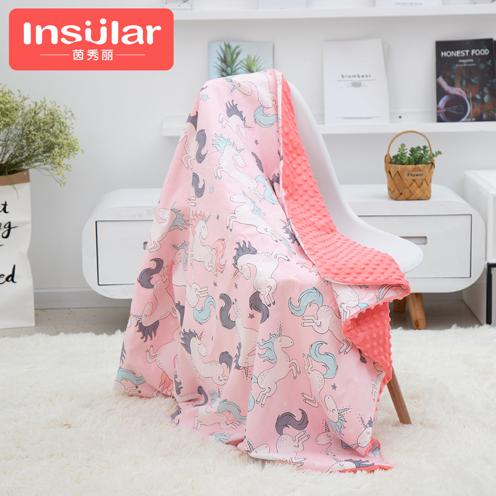 Cotton bean blanket to comfort newborn baby summer thin blanket children's quilt baby spring and autumn seasons blanket