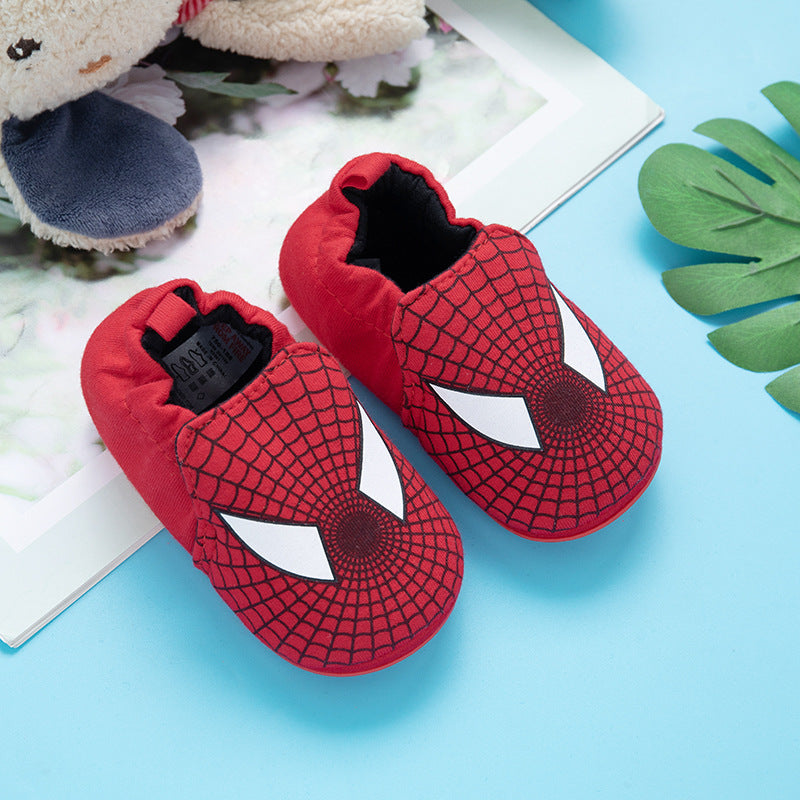 Factory direct sales baby soft sole toddler shoes 0-1-2 years old boys and girls baby shoes fashionable home non-slip baby shoes