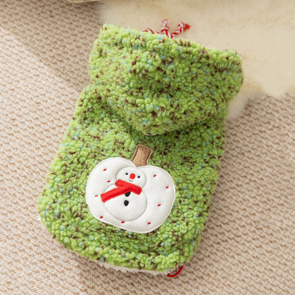 New autumn and winter Korean version dog cute cartoon small and medium-sized dog bear sweatshirt cat Teddy pet dog clothes