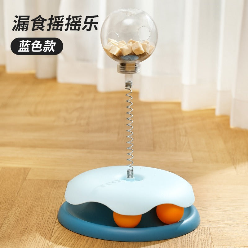 Cross-border new pet toys cat educational leaking toys to relieve boredom suction cup spring cat amusement tool cat amusement toy