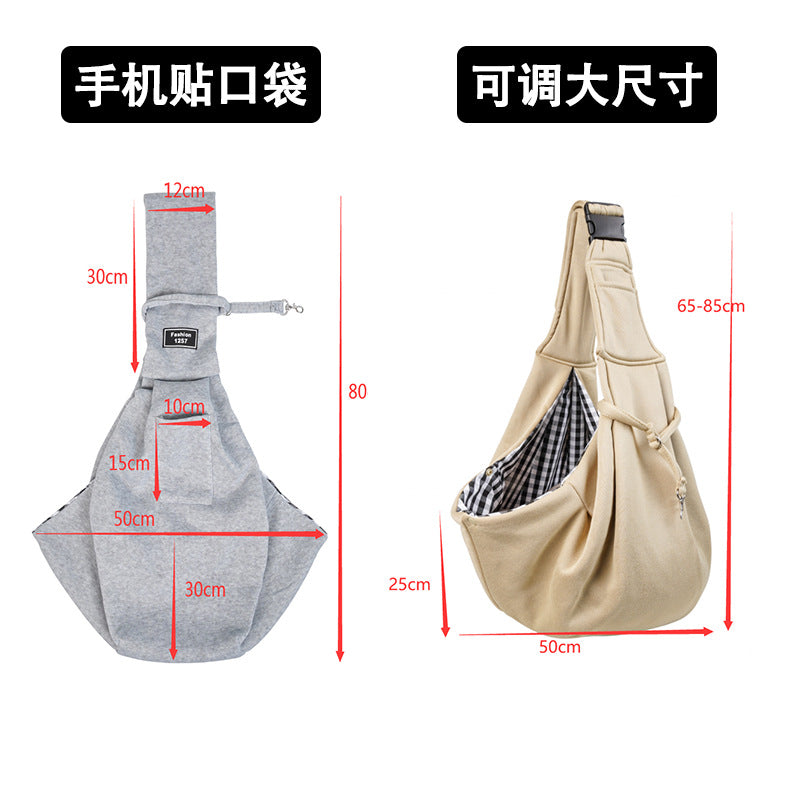 Cross-border new foldable cat bag, one-shoulder crossbody dog backpack, portable and large-capacity wholesale pet bag