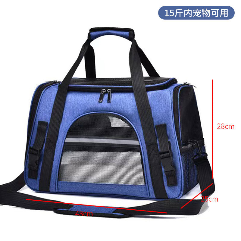 Spot pet bag portable breathable car cat bag hand-held foldable pet box multifunctional dog bag cross-border