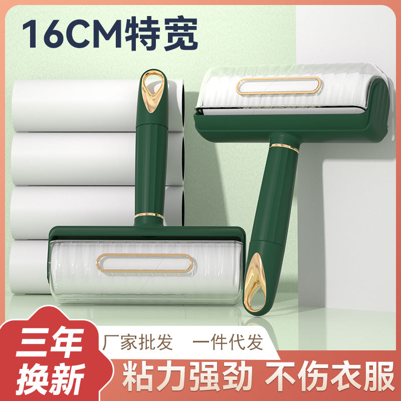 Portable household roller-type clothing hair remover, ball remover, tearable and widened pet hair remover