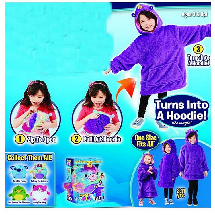 Cute doll home clothes children's pajamas hugler pets pet shape storage clothes comfortable folding warm