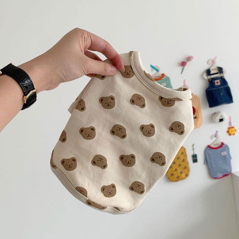 Korean ins cat clothes spring and summer thin anti-hair loss puppet kitten cute pet dog cat clothes