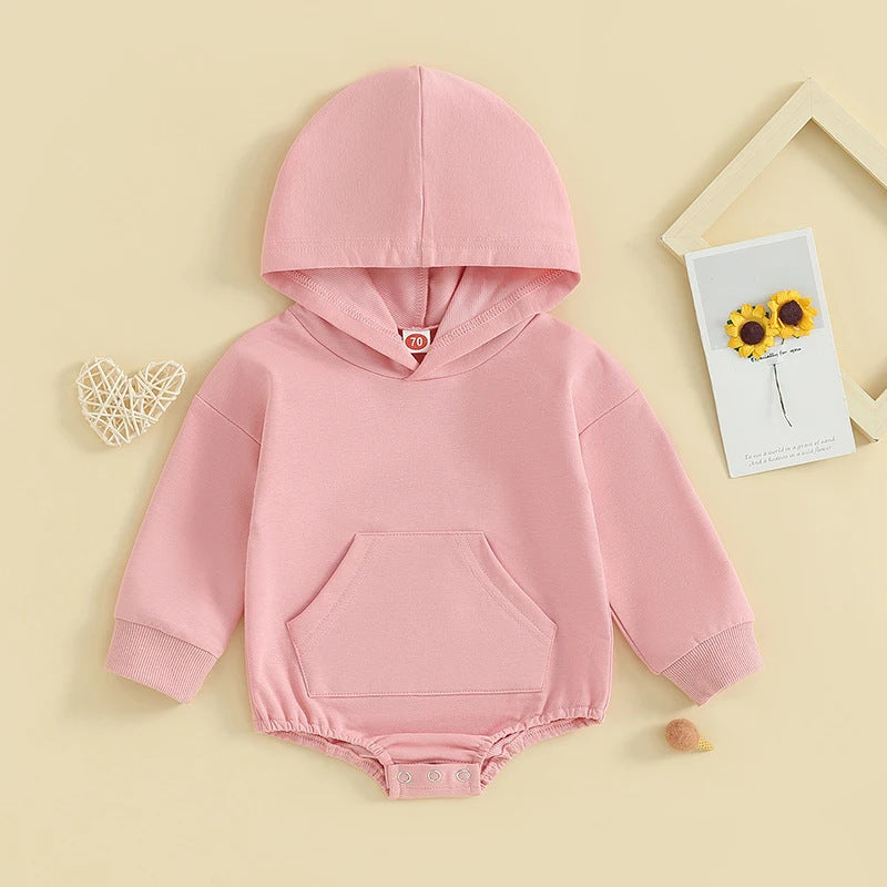 Baby autumn and winter jumpsuit hooded jumpsuit newborn toddler cross-border foreign trade jumpsuit romper soft and comfortable