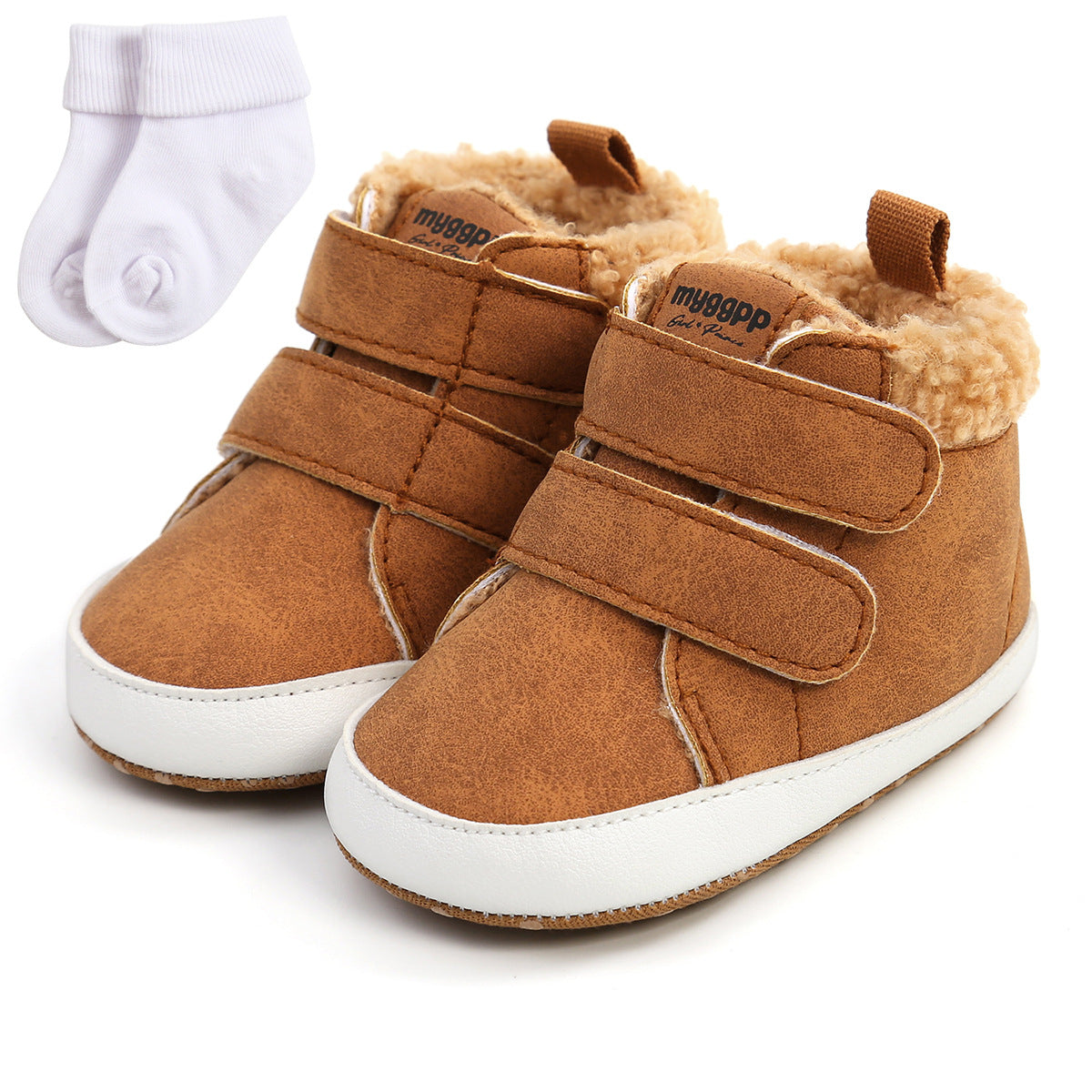 High top autumn and winter baby shoes baby shoes toddler shoes warm shoes M2035