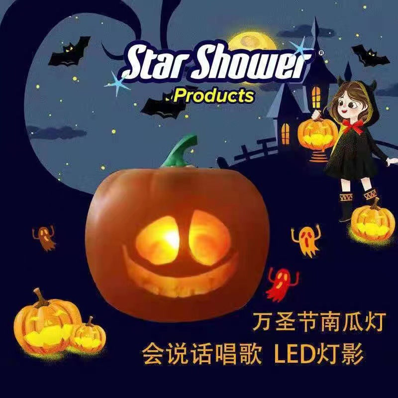 Mindscope jabberin Jack Talking Pumpkin Lantern Christmas Halloween Pumpkin Lantern Projection