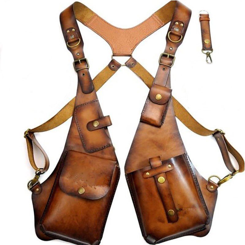 Medieval Steampunk Retro Strap Underarm Shoulder Bag Halloween COSPLAY Leather Wallet Wish Supply