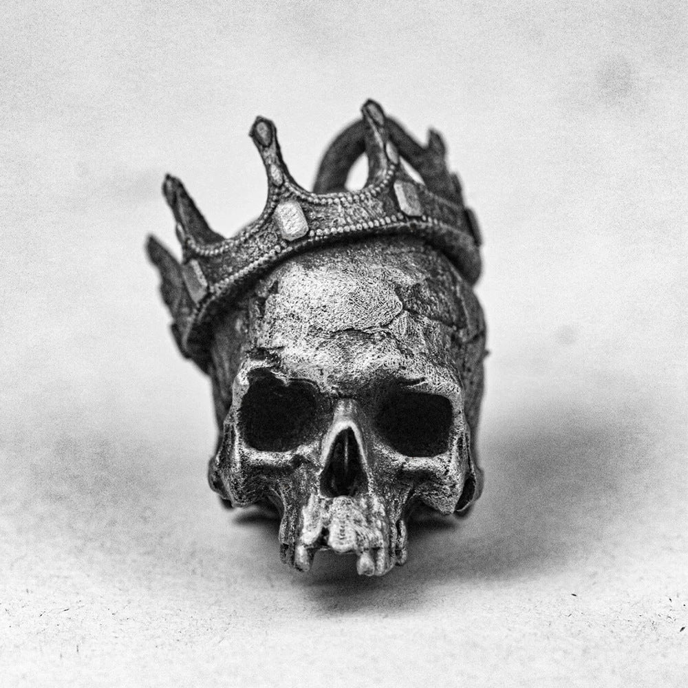 European and American men's punk style Gothic skull ghost head pendant necklace personality hip-hop Halloween necklace accessories