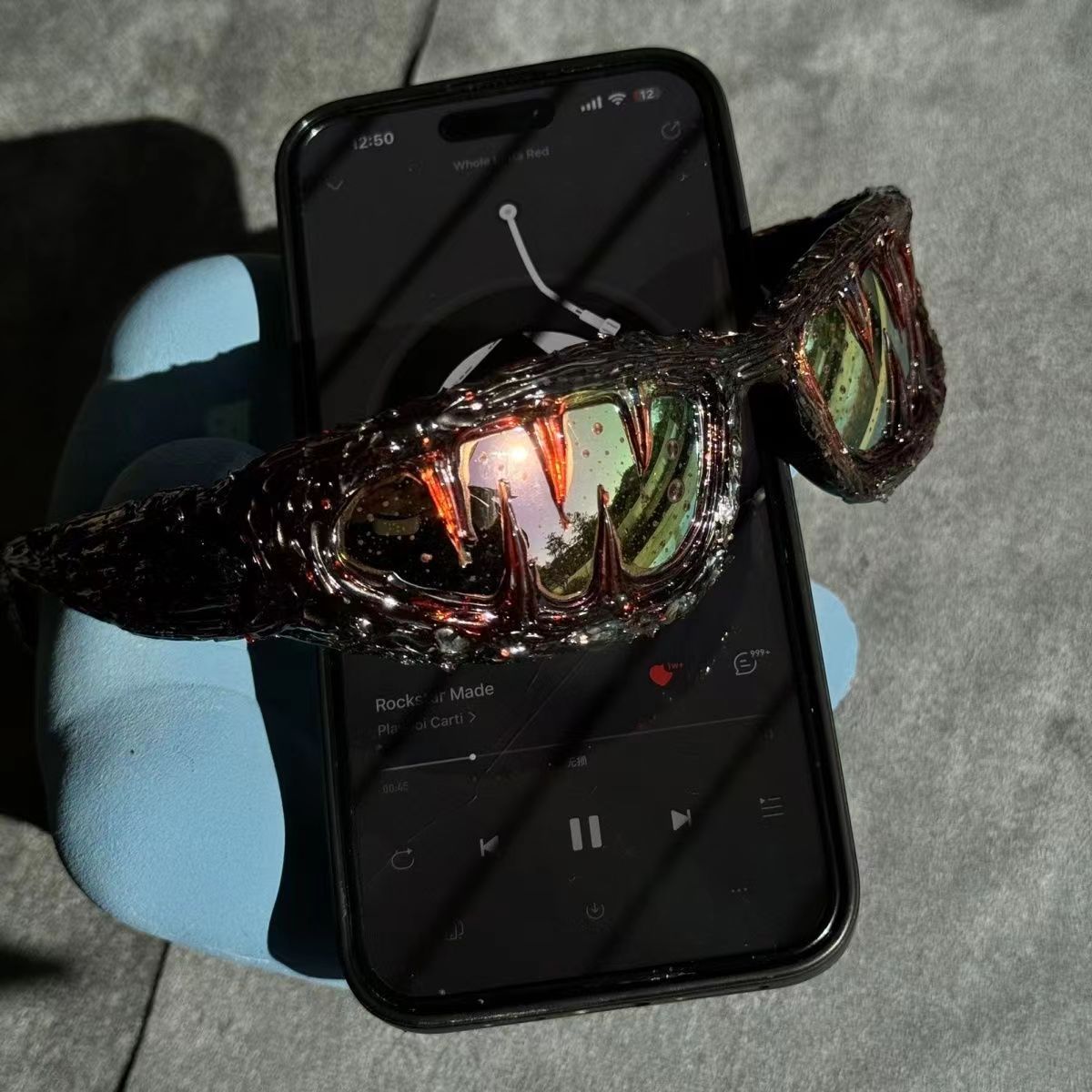 2024 Cross-border Popular Halloween American Dark Abigail Epoxy Sunglasses