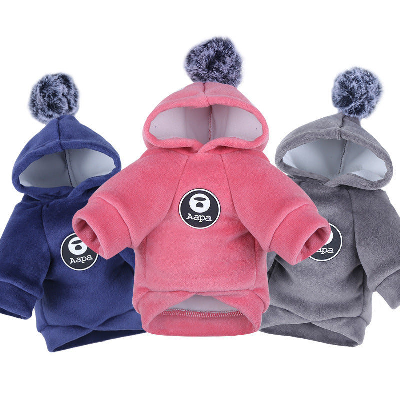 Dog and cat pet teddy bear french bulldog autumn and winter dog clothes cat supplies trendy brand Pomeranian wholesale