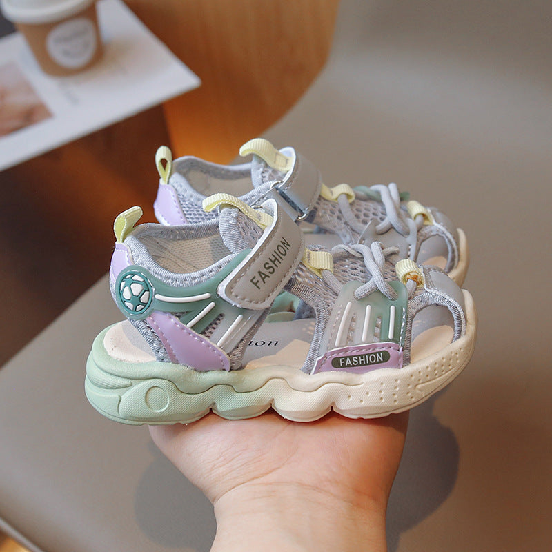 New summer children's sandals baby toddler shoes girls sandals boys sports beach shoes breathable mesh