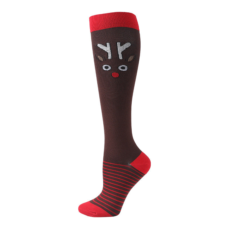 Christmas Compression Socks New Amazon Halloween Calf Socks Slim Legs Stretch Socks Leg Guards Sports Socks Wholesale