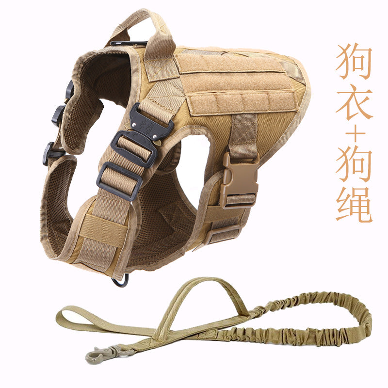 Dog Tactical Backpack Tactical Dog Clothes Work Dog Portable Vest Pet Dog Breast Strap