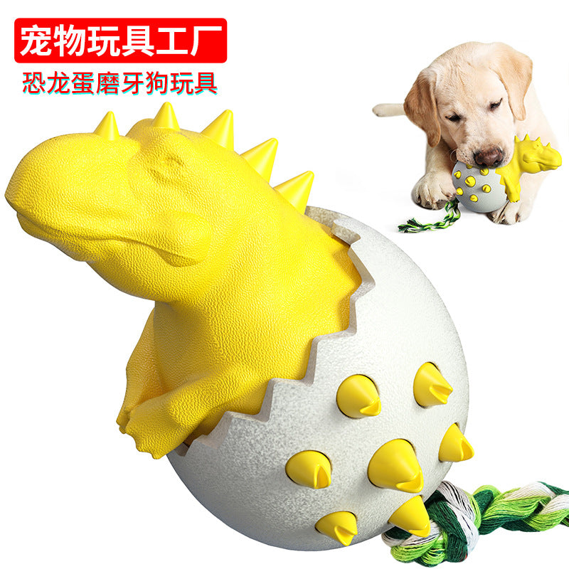 Pet supplies factory wholesale company new hot Amazon chew stick dog toothbrush dinosaur egg dog toy