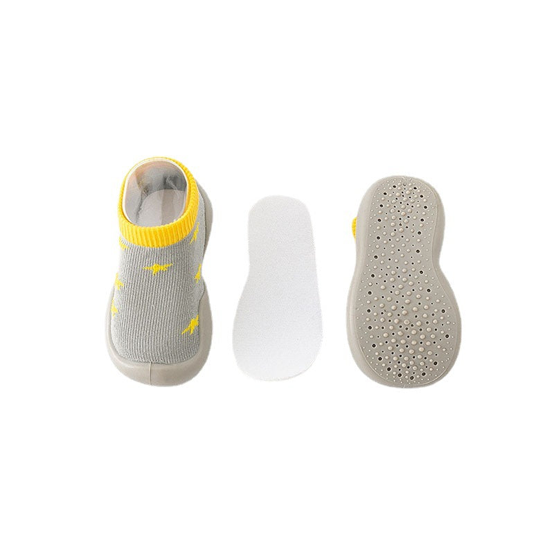 2022 spring and autumn short breathable socks shoes baby casual indoor floor toddler shoes soft bottom non-slip spot socks shoes