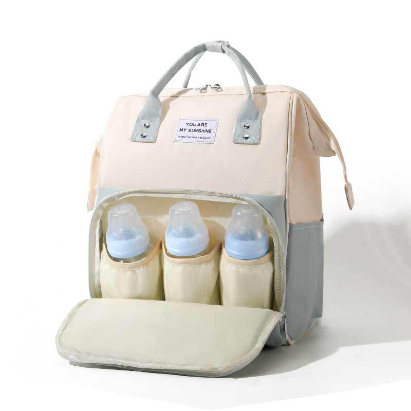 Mommy bag winter new large capacity fashion mother and baby bag out of the light multi-functional milk bottle insulation backpack for women