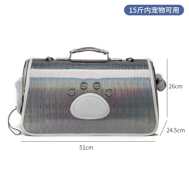 Wholesale cat bag convenient pet folding pet bag cat breathable space capsule single shoulder portable dog backpack