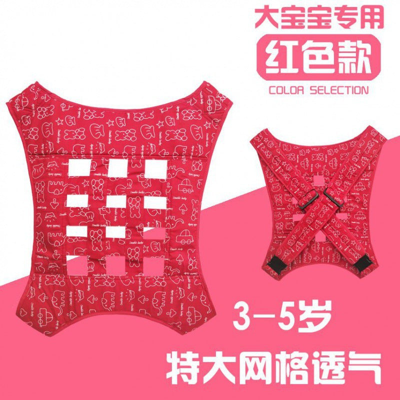 Summer breathable baby carrier traditional four-claw simple and light double-shoulder face forward back anti-leg