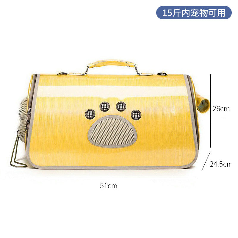 Wholesale cat bag convenient pet folding pet bag cat breathable space capsule single shoulder portable dog backpack