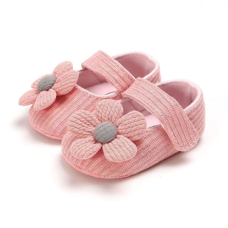 Baby shoes for girls Spring and Autumn style flower princess soft sole toddler shoes baby shoes 0-6-12 months anti-fall girls shoes