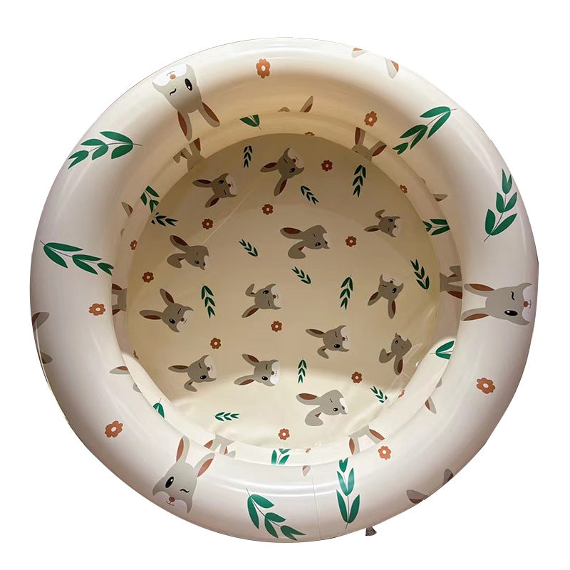 Children's cartoon dinosaur round swimming pool boy ball pool infant seat basin baby pool thickened