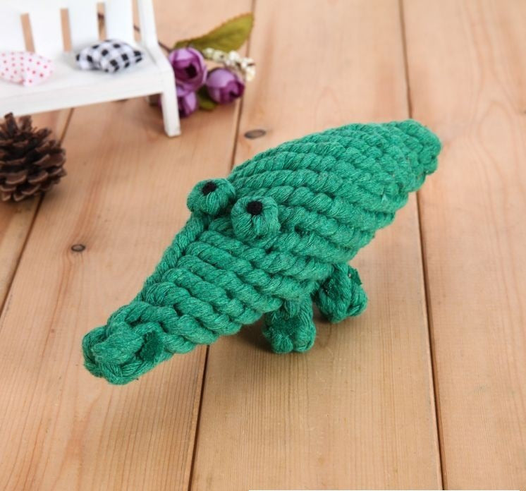 Factory direct sales of pet cotton rope toys, dog teething and chewing resistant toy ropes, hand-woven to relieve boredom and interactive toys