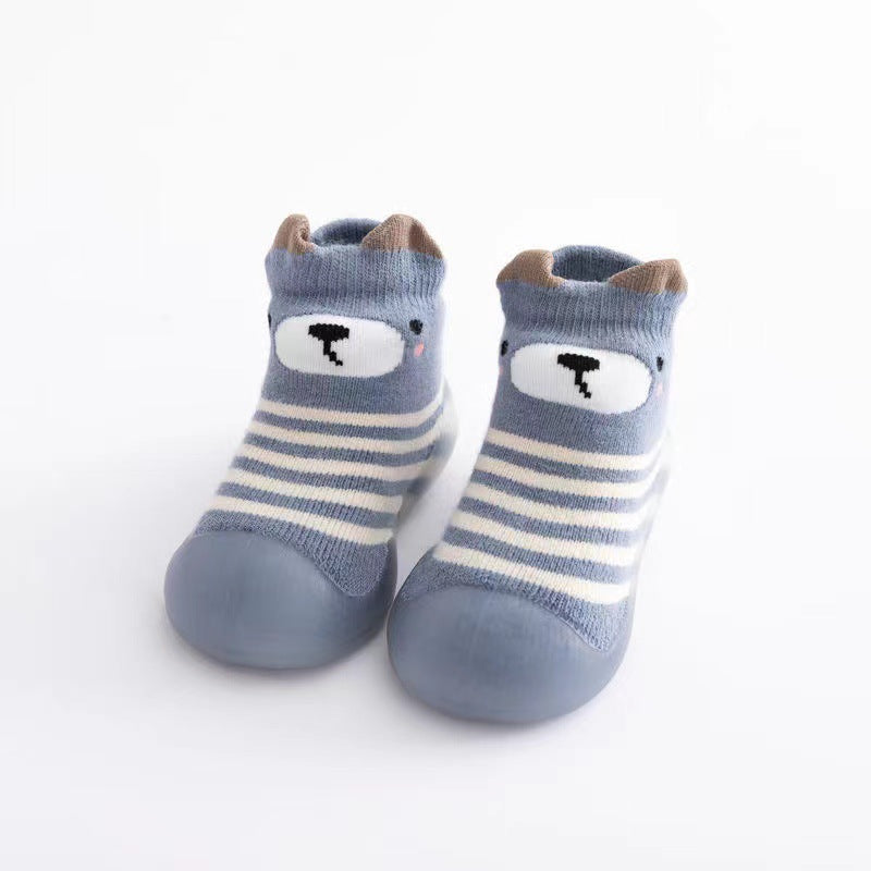 Baby floor socks fall/winter baby toddler shoes soft bottom terry thick socks shoes boys and girls non-slip indoor footwear