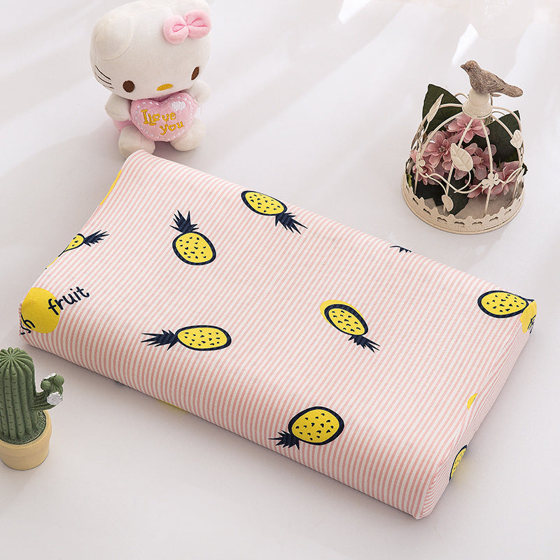 Thai children's natural latex pillow Class A cartoon pure cotton baby pillow core single student dormitory pillow wholesale