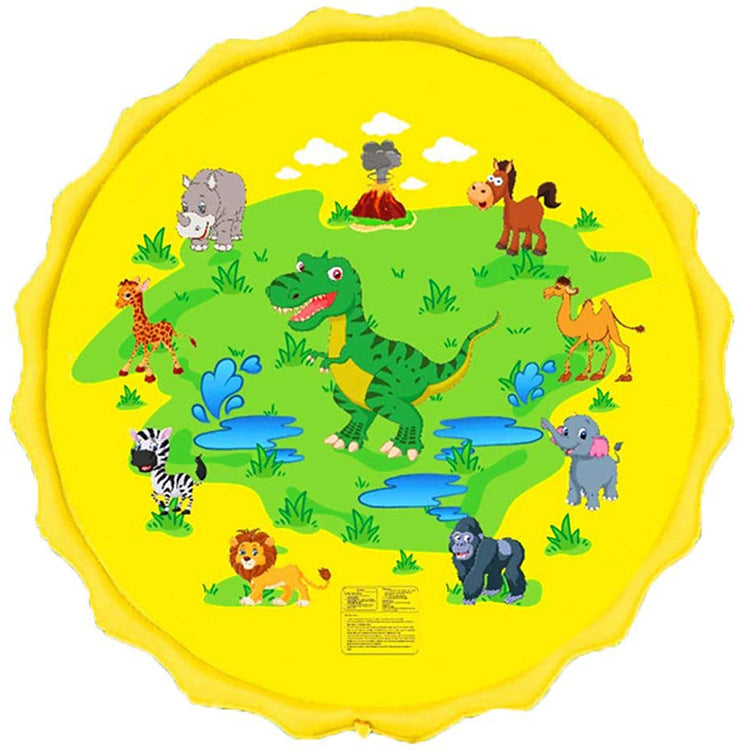 Cross-border spot PVC water spray mat summer outdoor thick non-slip children's pet lawn water spray mat fountain toy