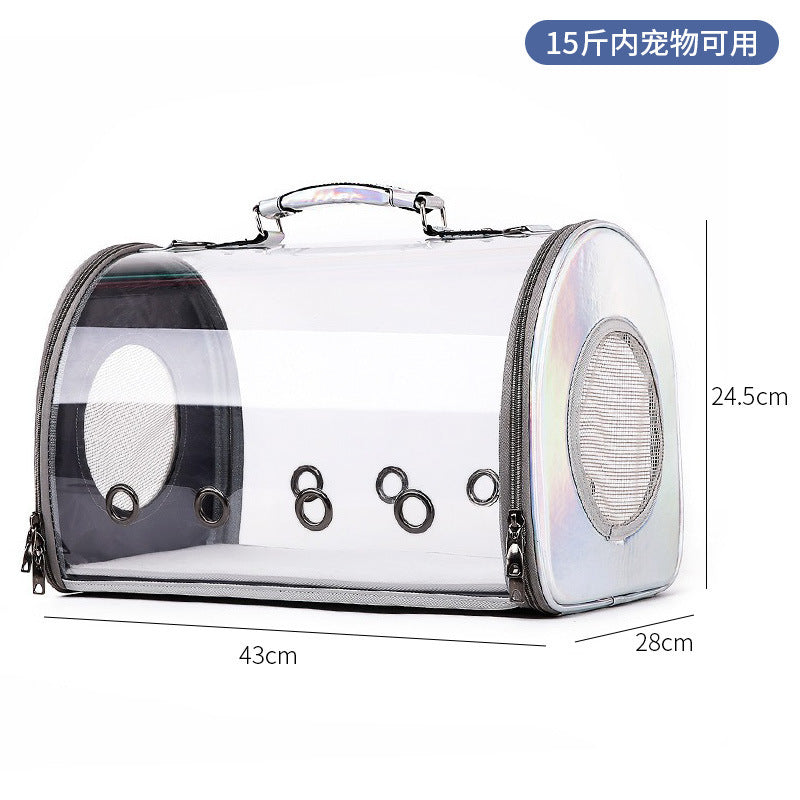 Wholesale cat bag convenient pet folding pet bag cat breathable space capsule single shoulder portable dog backpack