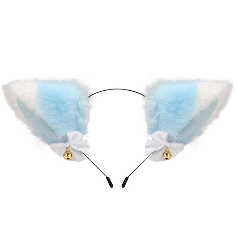 Amazon cross-border cat ear bell headband Cos cat girl hair accessories Christmas Halloween headdress accessories