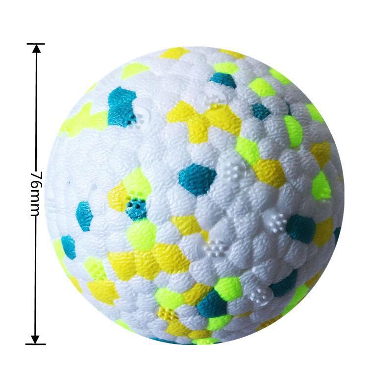 Meianju popping ball high-elastic lightweight popcorn ball bite-resistant molar pet toy dog solid toy ball
