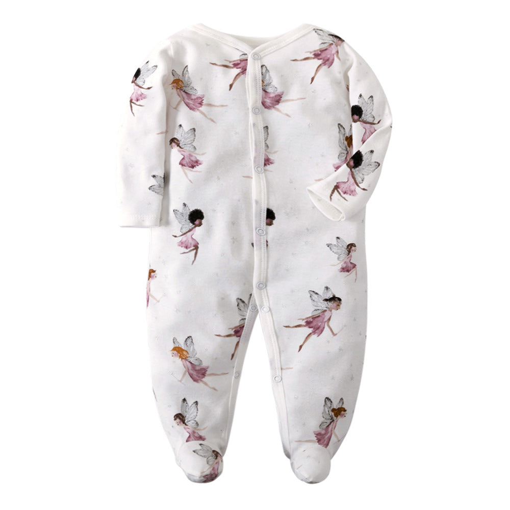 Manufacturers wholesale baby jumpsuits with feet and rompers for newborns jumpsuits with farts romper spring and autumn pajamas baby clothes