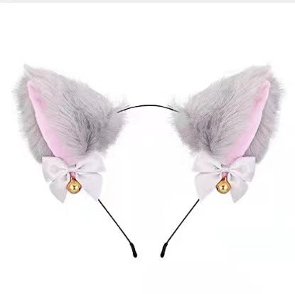 Amazon cross-border cat ear bell headband Cos cat girl hair accessories Christmas Halloween headdress accessories