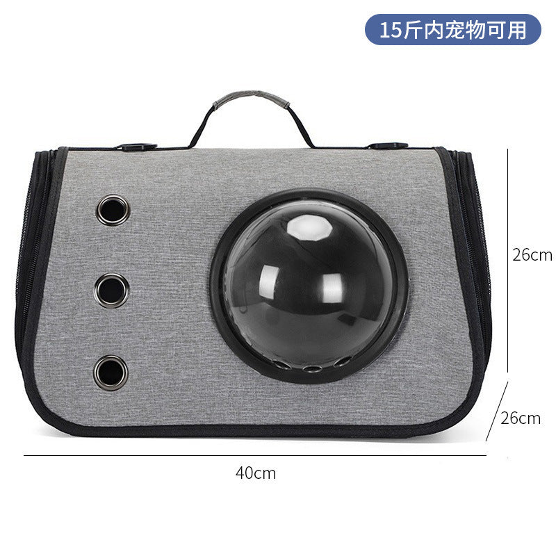 Wholesale cat bag convenient pet folding pet bag cat breathable space capsule single shoulder portable dog backpack