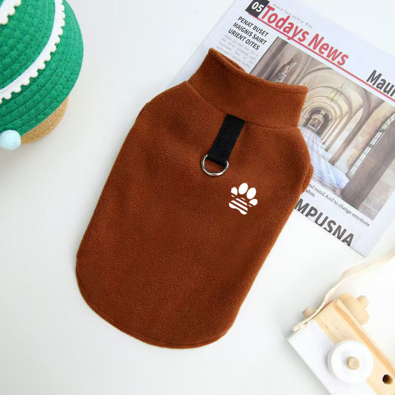Amazon's hot-selling pet clothes for autumn and winter, new pet fleece clothing, traction-resistant warm vest